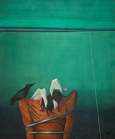 'Predicament Of Man' by Ala Bashir goes on sale at London auction house Bonhams. Courtesy Ala Bashir