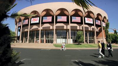 Arizona State University is among the top five destinations for undergraduate Emirati students, according to the US Embassy’s Education USA office. Robyn Beck / AFP