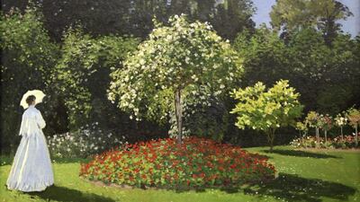Woman in the Garden by Claude Monet, 1867, is being shown at the Royal Academy. Courtesy The Art Collector / Getty Images