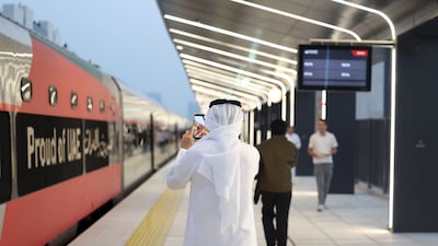 The free shuttle bus service aims to make the journey between Yas Island and Mohamed bin Zayed City station in Abu Dhabi 'as seamless as possible'. Chris Whiteoak / The National