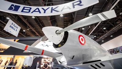 A Turkish-made Bayraktar TB2 armed drone. Victor Besa / The National