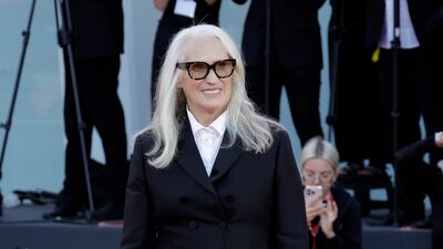 Director Jane Campion in Christian Dior