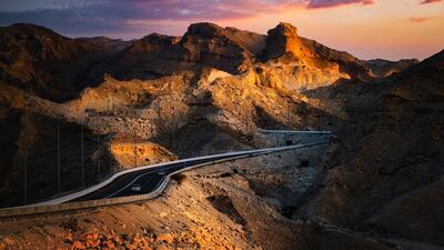 Jebel Hafeet offers the third most beautiful road trip in the world, according to a Pentagon Motor Group survey. Courtesy Pentagon Motor Group