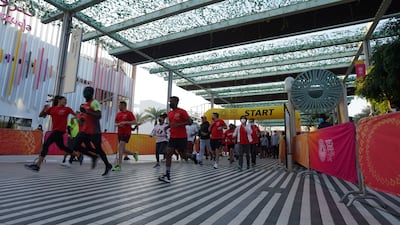 Hundreds of runners took part in the Terry Fox Run at Expo 2020 Dubai on Saturday. Photo: Expo 2020 Dubai