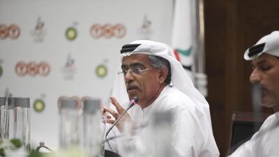 Ahmed Al Kamali has set a target of 500 medals for the UAE wo win across all competitions by the end of his third term as UAEAF president. Lee Hoagland / The National