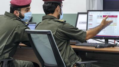On duty officers at the control centre