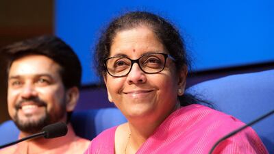 Finance Minister Nirmala Sitharaman said India needs banks with strong national presence and global reach. Bloomberg