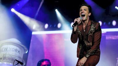 The Killers are among confirmed acts for the Woodstock 50 line-up. Rob Loud/REX/Shutterstock