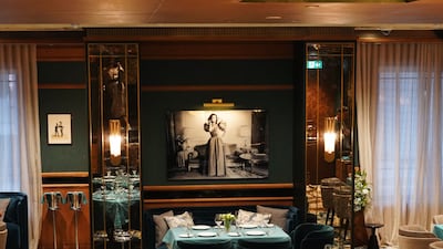 The interiors of Caviar Kaspia bring to mind the intimate bistros of Paris.