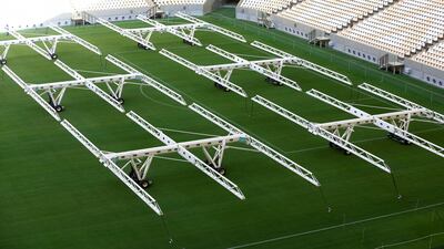Inside the Lusail Stadium, the venue for the 2022 World Cup final. Reuters