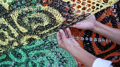 In 2019, with nearly 200 women from the crocheting association established in her village by Lorena Ron, they broke a world record for the longest crocheted canopy.