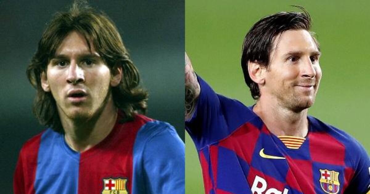 Messi Looked In All change! The different styles of Barcelona legend Lionel Messi - in ...