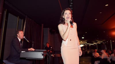 The Australian singer-songwriter Tina Arena performs at Cle Dubai on January 22, 2015. Sarah Dea / The National