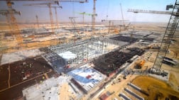 More than 100,000 cubic metres of concrete has been poured to build the first 200 megawatts of the 1-gigawatt AI infrastructure. Photo: G42