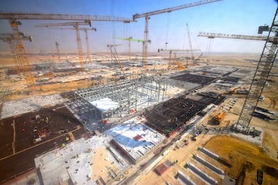 Construction is under way on Stargate UAE, a 1GW large-scale AI infrastructure cluster being developed by Khazna Data Centers, a G42 company, within the 5GW UAE–US AI Campus in Abu Dhabi. Photo: G42
