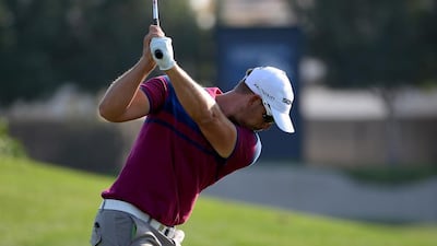 Henrik Stenson during the practice round at Jumeirah Golf Estates on Wednesday. Ross Kinnaird / Getty Images