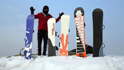 As a teenager, Hayat started out on a skateboard and later bought a snowboard in neighbouring Iran. AP