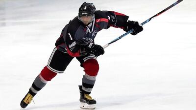 Omar Al Shamsi's Abu Dhabi Storms will go all out to stop the Belarus President’s Team from completing a hat-trick of titles in the Ice Hockey President’s Tournament. Courtesy Abu Dhabi Ice Sports Club