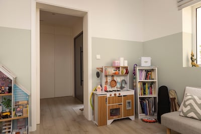 A study area has been converted into play zone that welcomes children. Antonie Robertson / The National