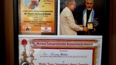 Shyam Bhatia was honoured earlier this year with the Mother Teresa Lifetime Achievement Award for his efforts in making circket available to the under privileged.