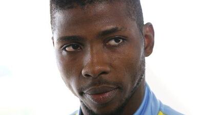 Manchester City’s Kelechi Iheanacho shown on Sunday at the City Football Academy. Craigh Brough / Action Images / Reuters