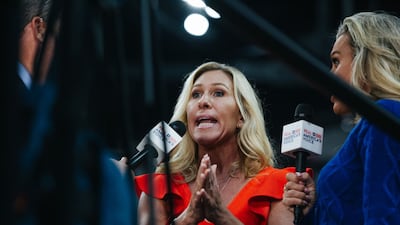 Marjorie Taylor Green, a Republican congresswoman from Georgia, is banned. Bloomberg