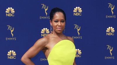 Does Regina King ever look bad? No. And she continues her winning streak in hot yellow Christian Siriano. Photo / EPA
