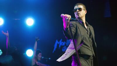 The American musician Robin Thicke. Anthony Anex / EPA