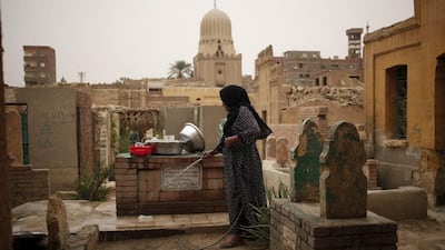 A tomb in the Cairo Necropolis, known as the City of the Dead. Egyptian officials have said the dead can sense the living world. Reuters