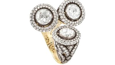 A Rose - cut diamond ring from the Contemorary Heritage Collection.