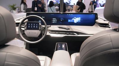 Byton M-Byte interior. Courtesy Byton