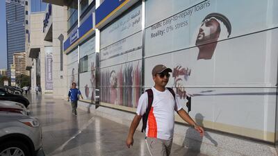 Emirates NBD offers top-up loans for 'good' or 'regular paying' customers. Sammy Dallal / The National