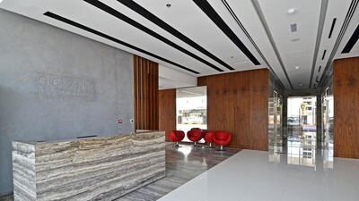 The 483-square-foot apartment is located in the Giovanni Boutique Suites, which is adjacent to the Ernie Els-designed golf course in Dubai Sports City. Courtesy of Better Homes