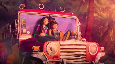 Forgotten Island follows two lifelong best friends who are about to head in different directions after graduating from high school. Photo: Universal Pictures