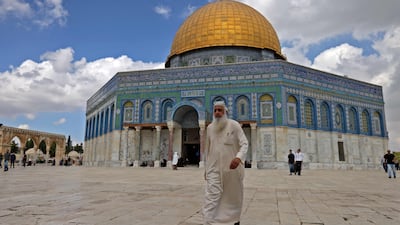 Umayyad caliph Al Walid I, who is mentioned on the coin, built Al Aqsa Mosque in Jerusalem. AFP