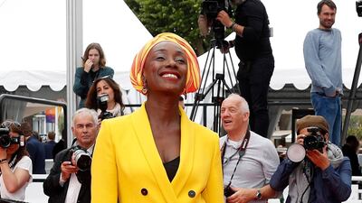 Maimouna N'Diaye attends the screening of 'Matthias and Maxime' during the Cannes Film Festival on May 22, 2019. EPA