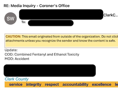 A new report from the Clark County Coroner's Office sheds light on teh death of Indian travel influencer and Dubai resident Anunay Sood. (Clark County)