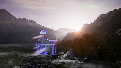 'The Shrine' in 'Nepenthe Valley' by Lawrence Lek. Photo: Horizons (So-Far x Aora)