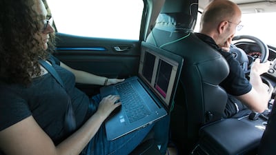 Renault Megane GT hot weather testing at the Autodrome at Motor City, Dubai. Christopher Pike / The National