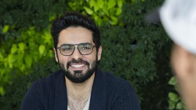 ‘I don’t feel like a spectator any more. I’m involved with the creative community,’ says Ahmed Alanzi. Duncan Chard for The National