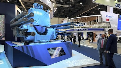 The PANTSIR_ME at the Russia area of IDEX. Victor Besa/The National