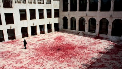 Imran Qureshi, ‘Blessings Upon The Land of My Love’, 2011, Sharjah Biennial 10 Photo by Christine Donley Allababedi