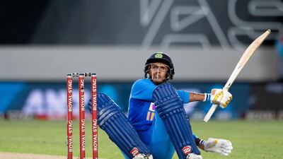 India's Navdeep Saini in action. AP