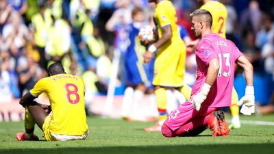 CRYSTAL PALACE RATINGS: Vicente Guaita: 5 - Could do little to prevent Alonso’s free kick but should have done better following Mount’s cross for Chelsea’s second and couldn’t get enough on Chalobah’s strike. Made a couple of decent saves in what was a busy afternoon for the Spanish shot-stopper.