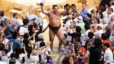 Hakuho is an all-time great sumo wrestler. Reuters