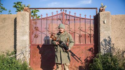 A 26-year old ex-military member from the US, nick-named by Kurdish fighters as Hewal Bahoz in the outskirts of the north-western Syrian town of Tal Tamr, north of Hasakeh, near the border with Turkey, as he fights alongside People Protection Unit (YPG) fighters under the commanders, Sider and Gerzan.