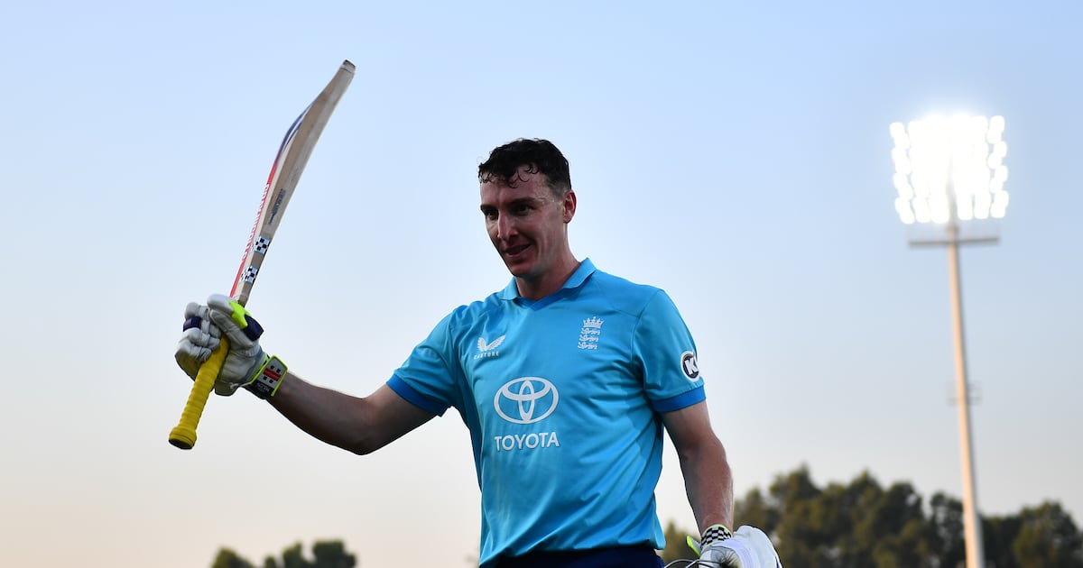 Photo: thenationalnews.com England captain Harry Brook cracked 202 runs off 116 balls against Sri Lanka. Getty Images