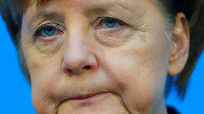 The face of exasperation: nearly four months after being re-elected chancellor of Germany, Angela Merkel is still nowhere near forming a coalition government. Hannibal Hanschke / Reuters