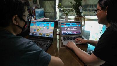 'Axie Infinity' rose to prominence as it allowed players to accumulate cryptocurrency and non-fungible tokens, which they can trade in the game's marketplace for real-world money. AFP