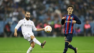 Dani Carvajal 4 – The only Spaniard in Madrid’s starting line-up, both he and Militao were caught out in the most clinical fashion when, after pressing in the centre of the park, they were cut open by one pass before Lewandowski doubled Barca’s advantage. Substituted after 72 minutes. Getty Images